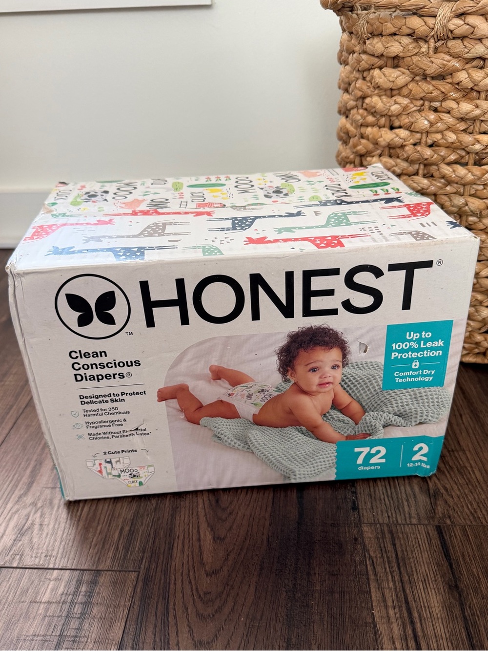 The Honest Company Clean
Conscious Diapers size 2, 72 count new